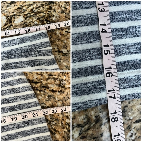 Kenji Terry Cloth Blue Striped Casual Knit Pull On Nautical Button Prep Skirt XL - Picture 3 of 6